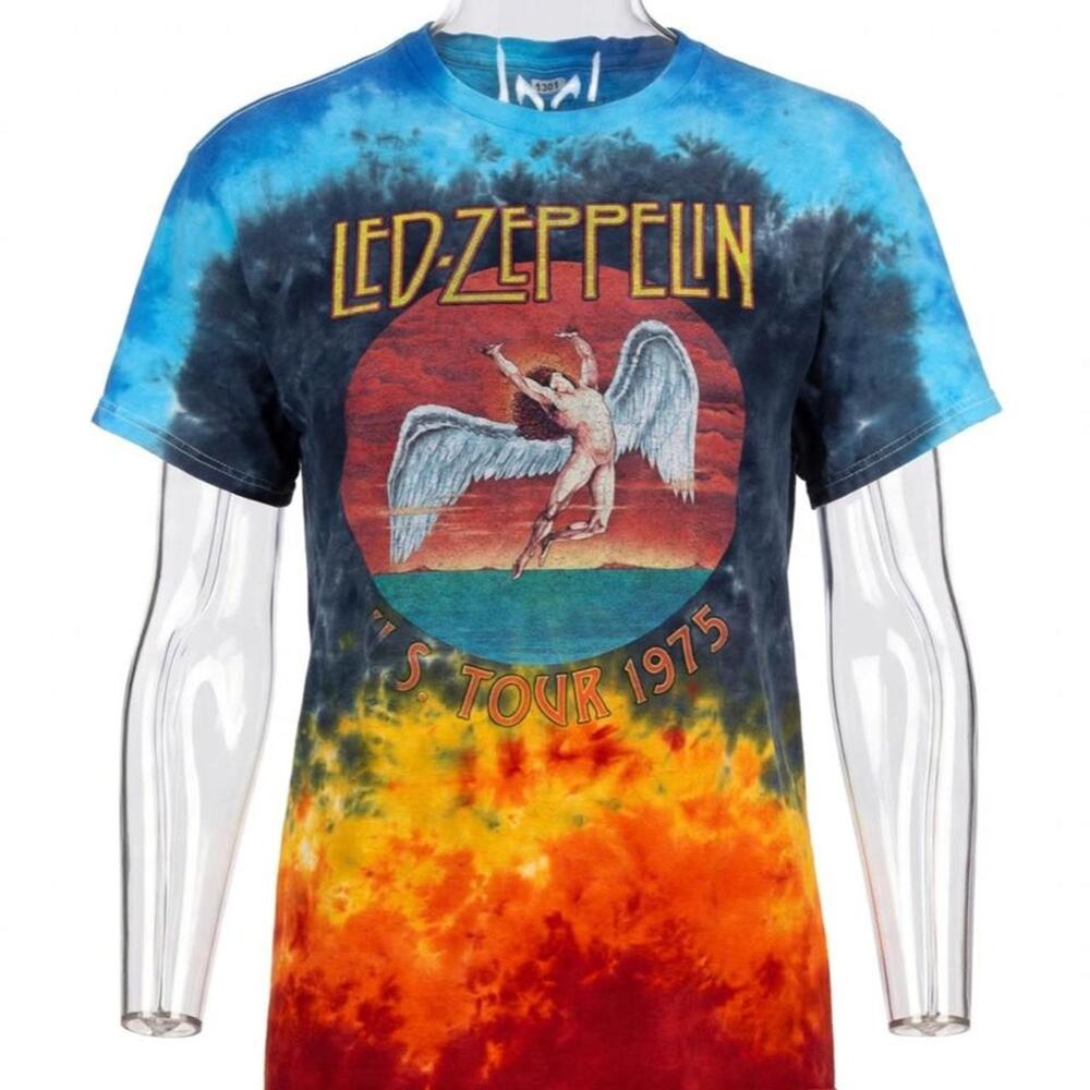 Led Zeppelin 1975 Tour T-Shirt Mens Size Medium